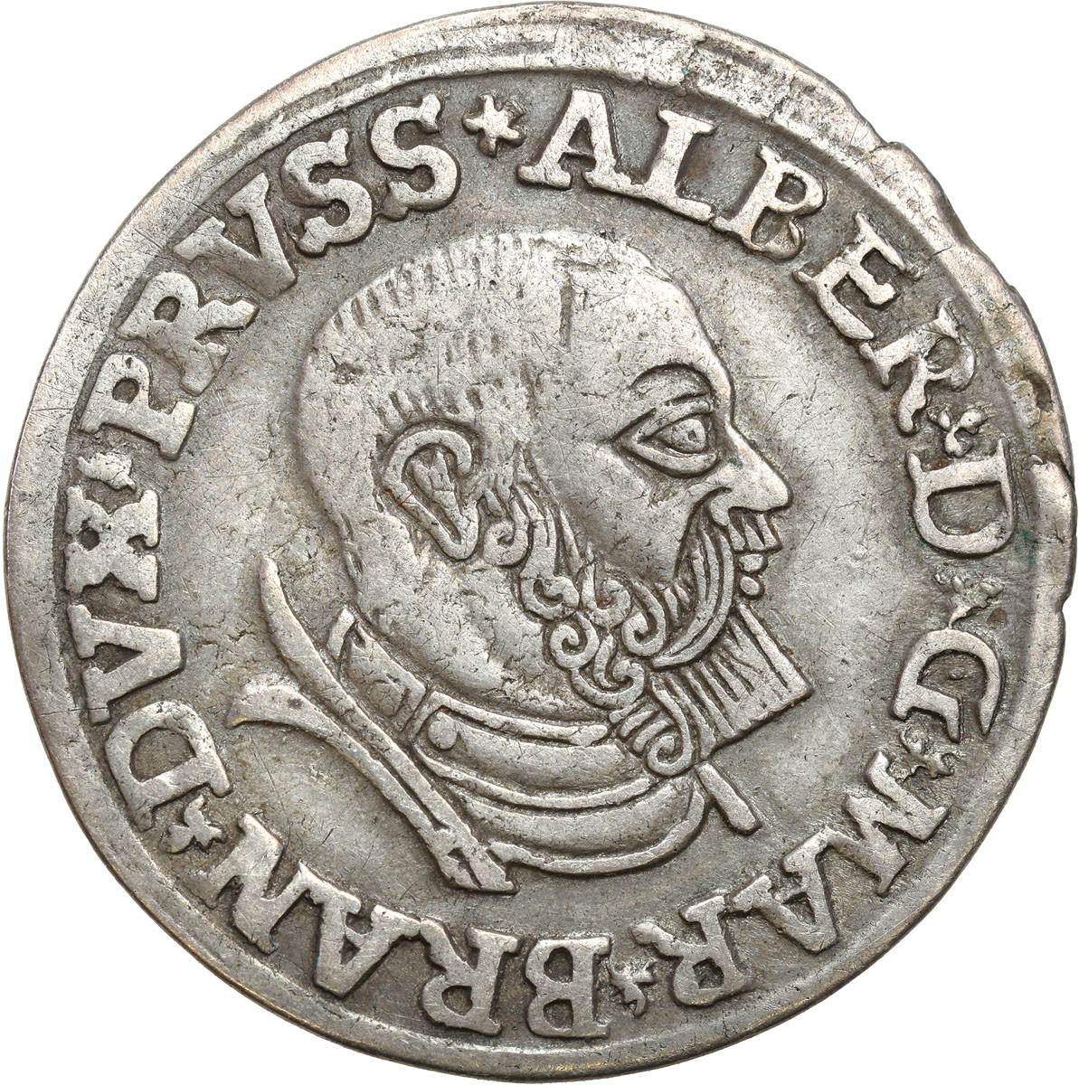 Prusy Książęce. Albrecht Hohenzollern. Trojak (3 grosze) 1535, Królewiec